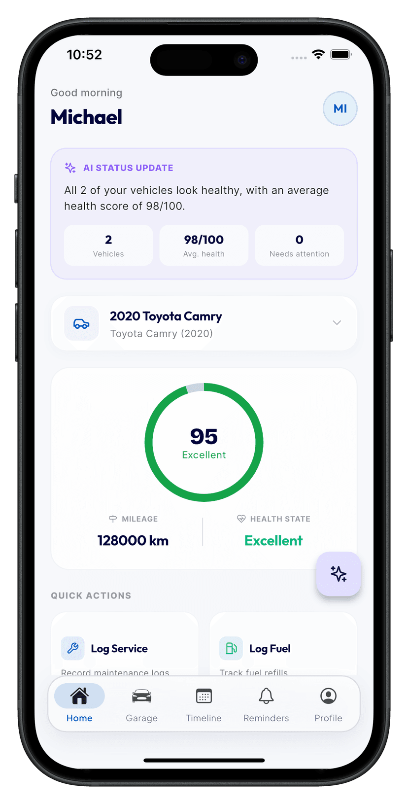 MotorIQ dashboard feature screenshot
